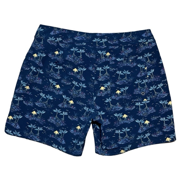 Marine Layer Men’s Cordonado Board Shorts NWT In Beachy Palm Print Sz 32 - Picture 2 of 15